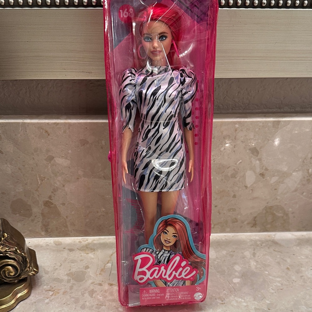 Barbie with Pink Hair and Zebra Dress # 168